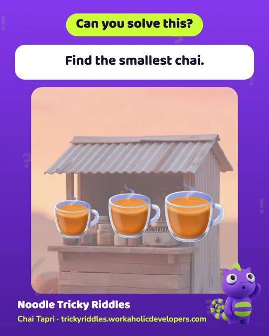 Share card: Find the smallest chai